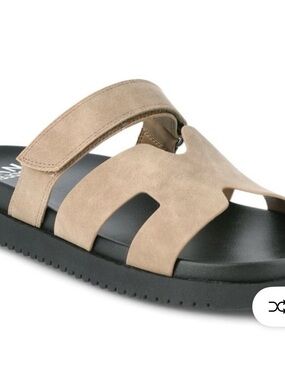 Madden NYC Taupe Slide Sandals Size 9 1/2